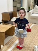 【90-140cm】半袖Ｔシャツorスカート 女の子 リボン付き スウィート - 画像 (5)