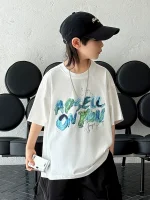 【90-160cm】 Tシャツ 男の子 半袖 ファッション かっこいい 着回し力抜群 - 画像 (6)