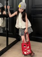 【90-150cm】トップスorスカート 女の子 ストライプ プリーツ - 画像 (4)
