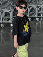 【90-160cm】Tシャツ 半袖 ラウンドネック プリント ダック柄 - 画像 (6)