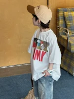【90-160cm】男の子 Tシャツ 半袖 夏 カートゥーン プリント ユニーク - 画像 (4)