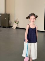 【90-150cm】キャミソールorパンツ 女の子 無地 シンプル