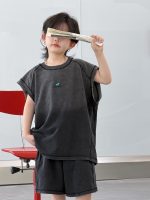 【100-150cm】セットアップ シンプル グラデーション ノースリーブ ゆったり - 画像 (6)