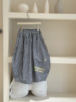 【100-160cm】ズボン チェック柄 韓国風 ゆったり 着回し力抜群 - 画像 (3)