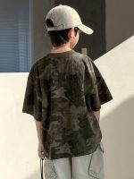【120-170cm】Tシャツ カジュアル カモフラージュ ゆったり 夏新作 - 画像 (4)