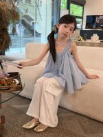 【100-160cm】ズボン ゆったり カジュアル 薄手 合わせやすい ドット柄 パンツ - 画像 (4)