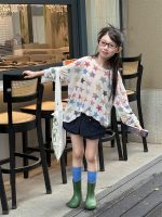 【100-160cm】Tシャツ 星柄 ゆったり 着回し力抜群 長袖 カジュアル 女の子 - 画像 (2)