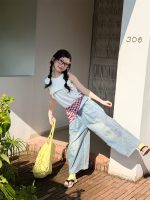 【100-160cm】ズボン デニム シンプル ゆったり 合わせやすい 女の子 - 画像 (3)
