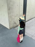 【90-150cm】Tシャツorショートパンツ 女の子 ハイウエスト ワンショルダー - 画像 (8)