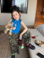 【90-150cm】ベストorパンツorワンピース 女の子 韓国風 カジュアル - 画像 (5)