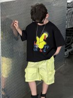 【90-160cm】Tシャツ 半袖 ラウンドネック プリント ダック柄 - 画像 (4)