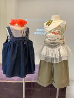 【90-150cm】ベストorワンピース 女の子 デニム ノースリープ - 画像 (6)
