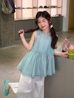 【100-160cm】ベスト 韓国風 シンプル スウィート ノースリーブ 薄手 女の子 - 画像 (5)