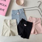 【80-130cm】ショートパンツ 女の子 ハイウエスト レギンス シンプル - 画像 (5)