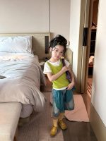 【90-150cm】トップスorパンツ女の子 プリント ファッション