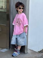 【90-160cm】Tシャツ プリント カジュアル 着回し力抜群 半袖 - 画像 (5)