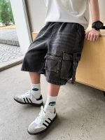 【120-170cm】ショートパンツ デニム 合わせやすい ジーンズ 夏 ポケット付き - 画像 (4)