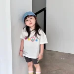 【90-160cm】半袖Tシャツ 女の子 おしゃれ プリント 合わせやすい カジュアル - 画像 (6)