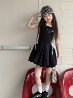 【100-150cm】ワンピース 配色 切り替え ノースリーブ 動きやすい カワイイ - 画像 (3)