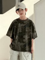 【120-170cm】Tシャツ カジュアル カモフラージュ ゆったり 夏新作 - 画像 (6)