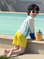 【80-135cm】水着 UVカット速乾 長袖 ストライプ - 画像 (6)