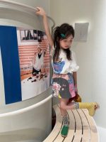 【90-150cm】半袖Tシャツ 女の子 プリント カートゥーン ゆったり - 画像 (4)