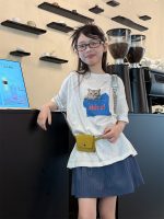 【90-160cm】Tシャツ 韓国風 プリント 着回し力抜群 ゆったり カジュアル - 画像 (3)
