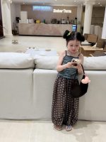 【90-150cm】ベストorキャミソールorパンツ 女の子 透かし レトロ - 画像 (7)