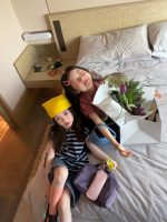 【90-150cm】半袖Tシャツorパンツ 女の子 ボーダー柄 韓国風 - 画像 (5)