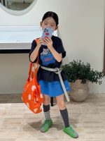 【90-150cm】半袖Tシャツorスカート 女の子 カートゥーン ファッション - 画像 (5)