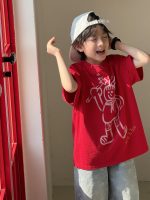 【90-160cm】Tシャツ 男の子 夏 カジュアル 半袖 ラウンドネック