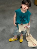 【100-150cm】ベスト ノースリーブ プリント カジュアル 男の子 ゆったり - 画像 (3)