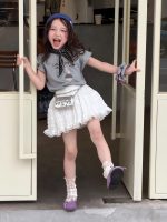 【90-150cm】半袖Ｔシャツorスカート 女の子 カートゥーン スウィート - 画像 (6)