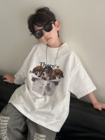 【90-160cm】キッズ半袖Tシャツ カートゥーン プリント ラウンドネック おしゃれ - 画像 (2)
