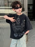 【100-160cm】半袖Ｔシャツ 男の子 犬柄 ストリート - 画像 (3)