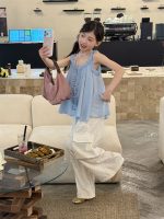 【100-160cm】ズボン ゆったり カジュアル 薄手 合わせやすい ドット柄 パンツ - 画像 (5)