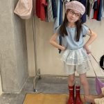 【80-130cm】ショートパンツ 女の子 ボーダー柄 ストレッチで快適 - 画像 (3)