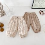 【73-100cm】パンツ ベビー ドット柄 合わせやすい