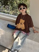 【90-160cm】Tシャツ クマ柄 カジュアル プリント 半袖 男の子 - 画像 (2)