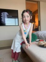 【90-150cm】ベストorパンツorワンピース 女の子 韓国風 カジュアル - 画像 (10)