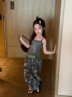 【90-150cm】キャミソール 女の子 ドット柄 カモフラ