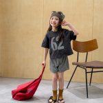 【80-130cm】ショートパンツ 女の子 ボーダー柄 ストレッチで快適 - 画像 (2)