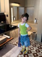 【90-150cm】トップスorパンツ女の子 プリント ファッション - 画像 (6)