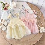 【66-100cm】ロンパース ベビー メッシュ スウィート