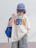 【120-170cm】Tシャツ プリント カラフル 夏 新作 半袖 - 画像 (2)
