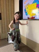 【90-150cm】キャミソール 女の子 ドット柄 カモフラ - 画像 (3)