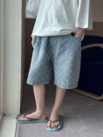 【100-170cm】ショートパンツ カジュアル デニム ゆったり ファッション 五分丈 - 画像 (2)