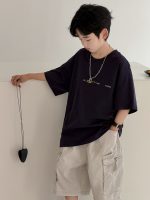 【90-160cm】Tシャツ プリント カジュアル 合わせやすい ラウンドネック 半袖 - 画像 (4)