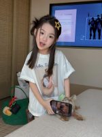 【90-160cm】半袖Tシャツorショートパンツ 女の子 ゆったり トレンド - 画像 (7)