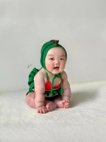 【66-90cm】水着 ベビー 可愛い 帽子付き スイカ - 画像 (6)
